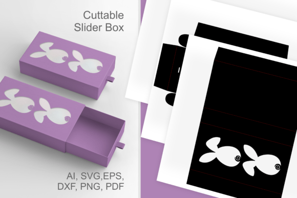 2 Easter Bunnies Slive N Drawer: 3D SVG Gift Boxes