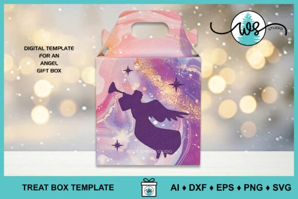 Christmas Angel Gift Box 3D SVG Review