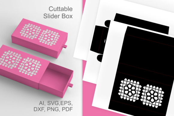 Cinco De Mayo Slide Drawer 3D SVG Gift Boxes