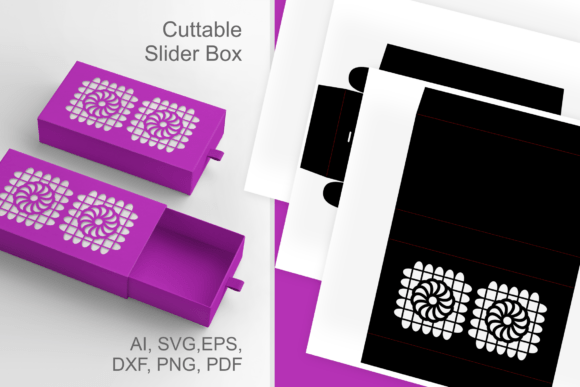 Cinco De Mayo Sliding Drawer 3D SVG Gift Boxes