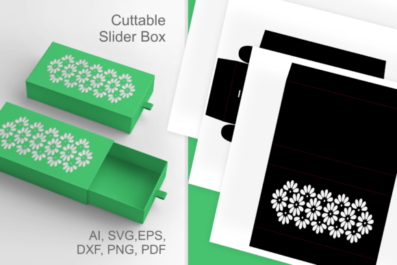Flower Holes Sliding Drawer 3D SVG Gift Boxes Review