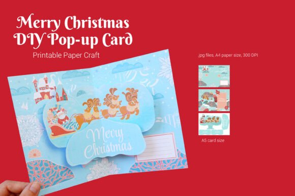 Merry Christmas Popup Card 3D SVG Review
