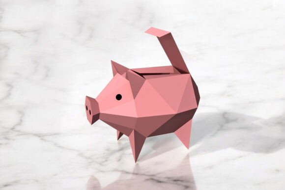 Piggy Favor: A 3D SVG Shape for Craft Projects