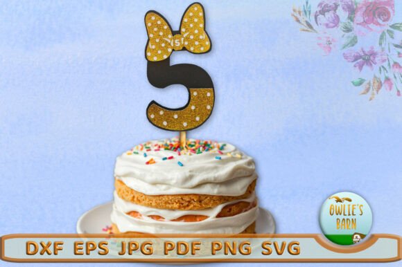 Polka-dot Number 5: A 3D SVG for Birthdays