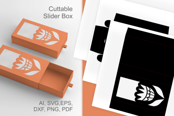 Review: Abstract Flower Wide Window Gift Box SVG