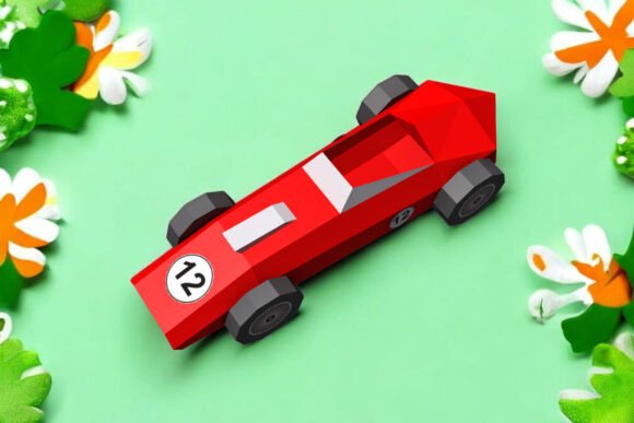 Review: Formula 1 Car - 3d Papercraft for Embroidery