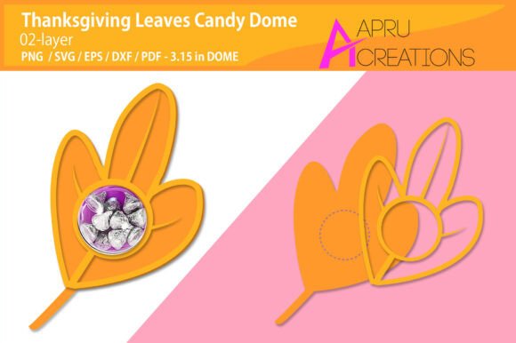 Thanksgiving 3D SVG: Autumn Leave Candy Dome Review